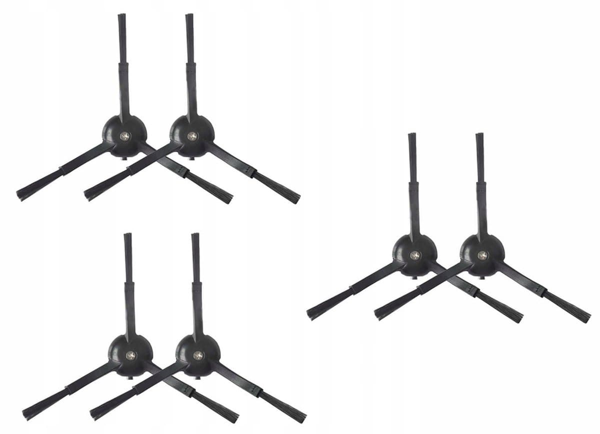 AreoSe - Zijborstels voor RoboRock S50 S55 czarne - 6 stuks