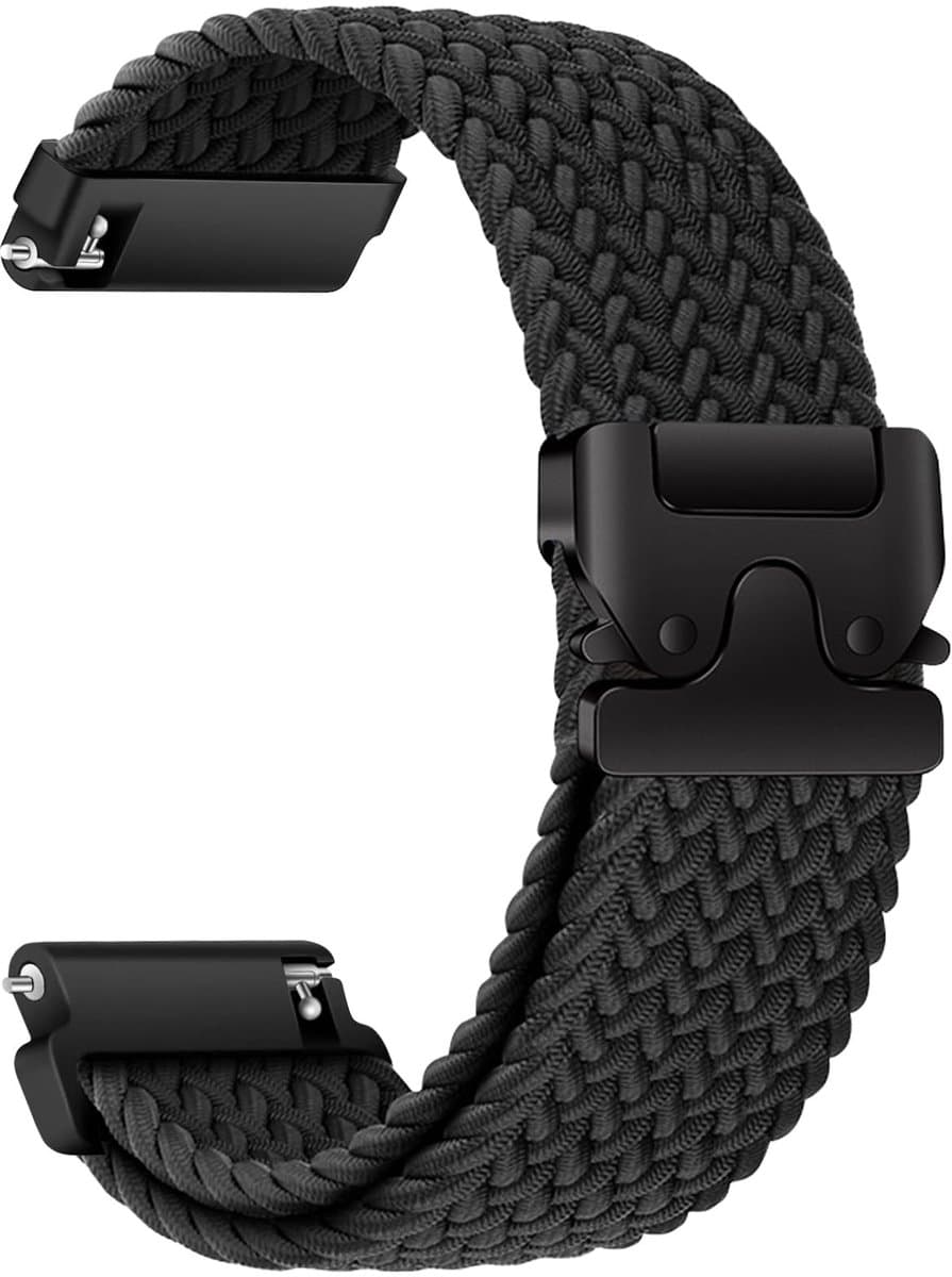 SolidKeus - Nylon Vlechtband voor Garmin Venu 3 en Forerunner