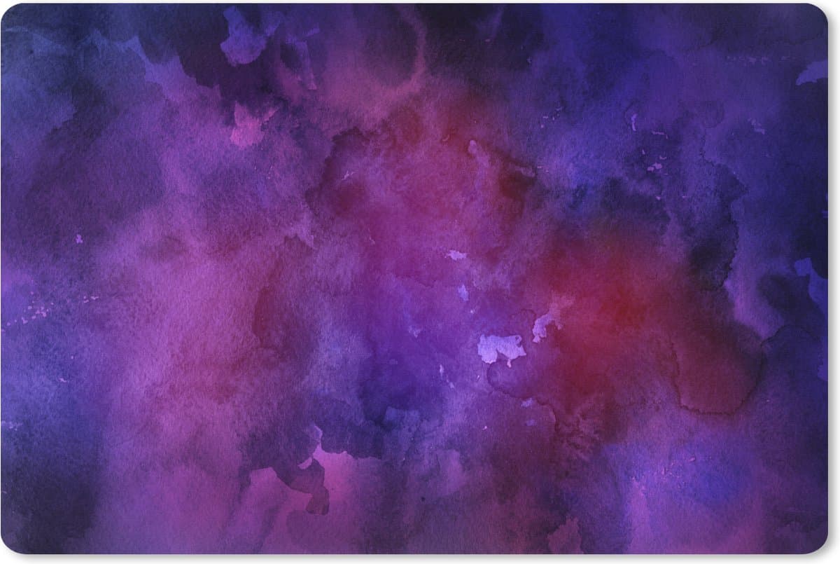 Muismat XXL 90x60 cm - Bureau onderlegger - Bureau mat Waterverf - Paars - Abstract - Bureaumat - Gaming mousepad xl - Bureaulegger groot - Computer deskmat
