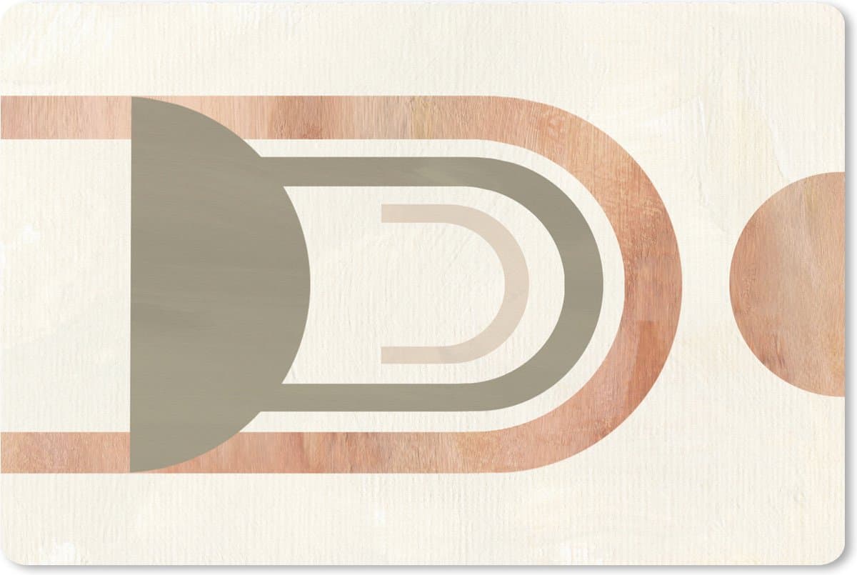 Muismat XXL 90x60 cm - Bureau onderlegger - Bureau mat Cirkel - Abstract - Design - Bureaumat - Gaming mousepad xl - Bureaulegger groot - Computer deskmat