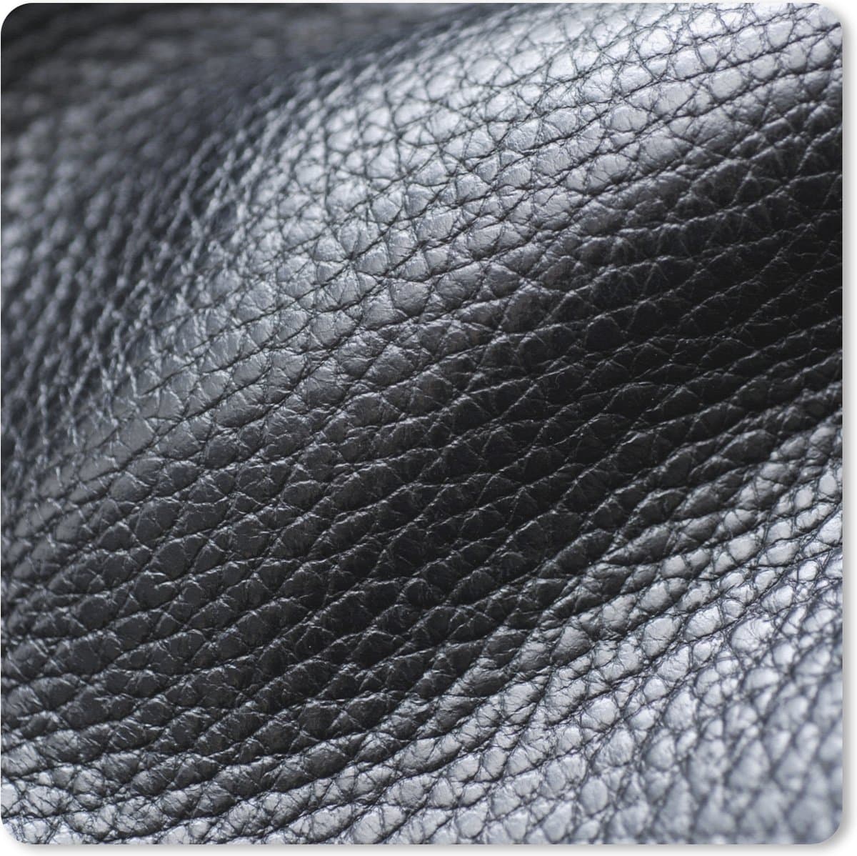 Muismat XXL 80x80 cm - Bureau onderlegger - Bureau mat Leer - Structuur - Zwart - Licht - Bureaumat - Gaming mousepad xl - Bureaulegger groot - Computer deskmat