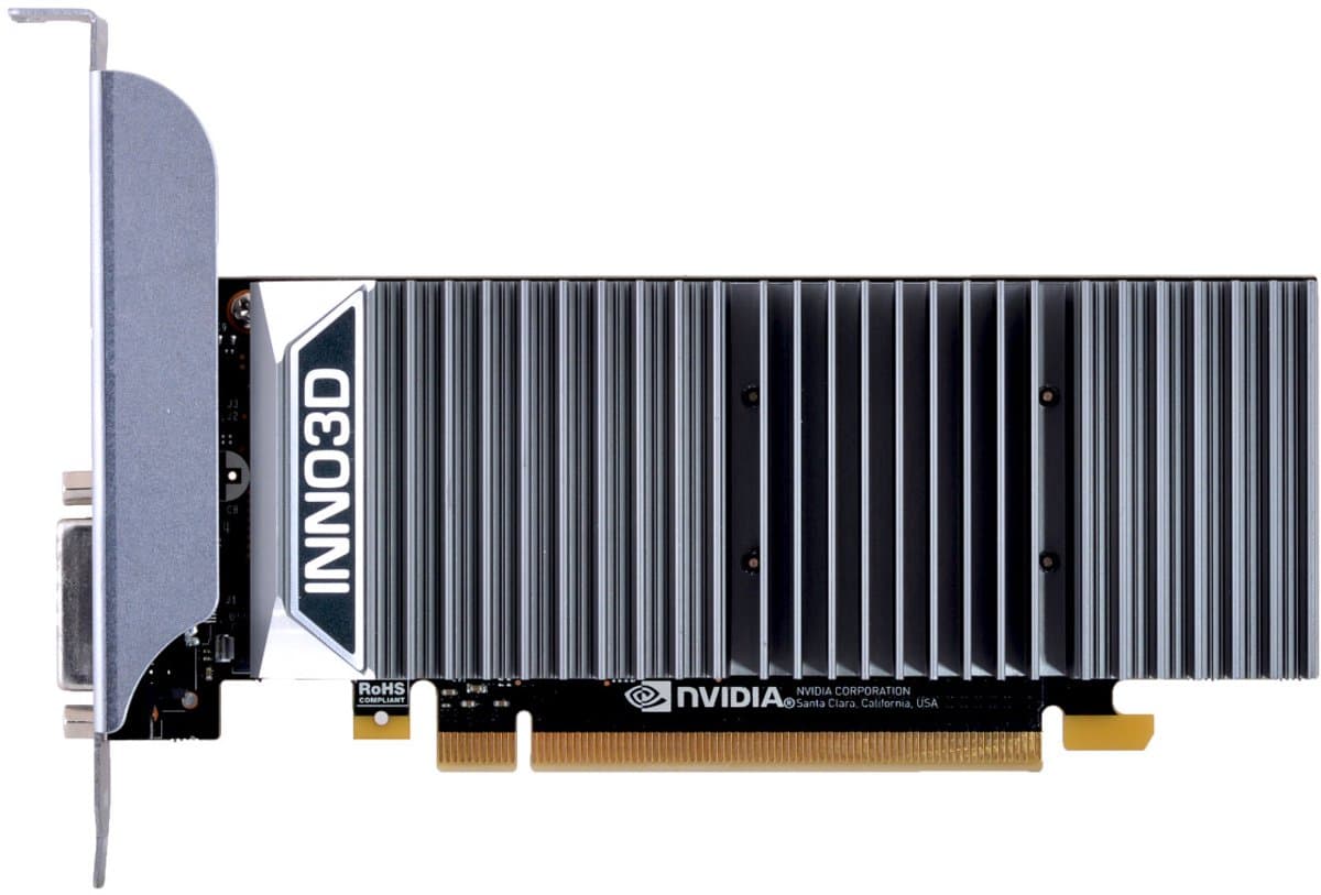 INNO3D NVIDIA GeForce GT 1030 0DB - Videokaart - 2GB - GDDR5 - PCIe 3.0 - 1x DVI-D - 1x HDMI 2.0