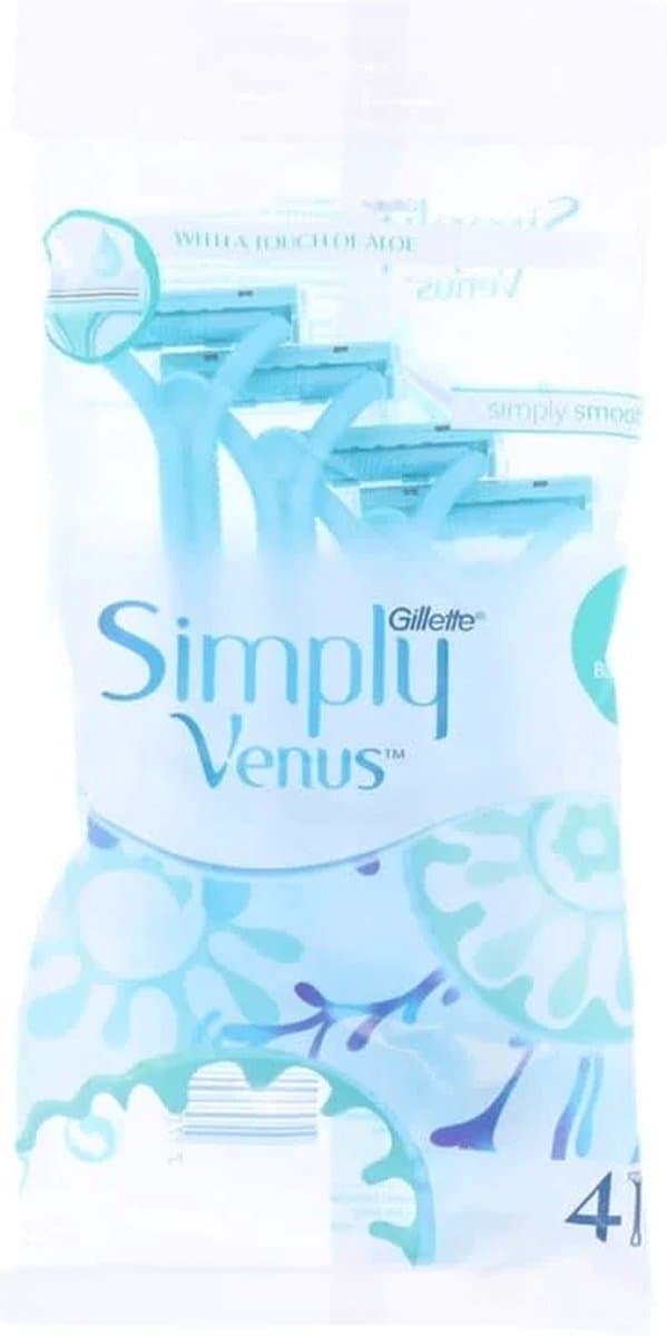 Gillette Simply Venus2 Wegwerpscheermesjes Vrouwen - 4 Stuks