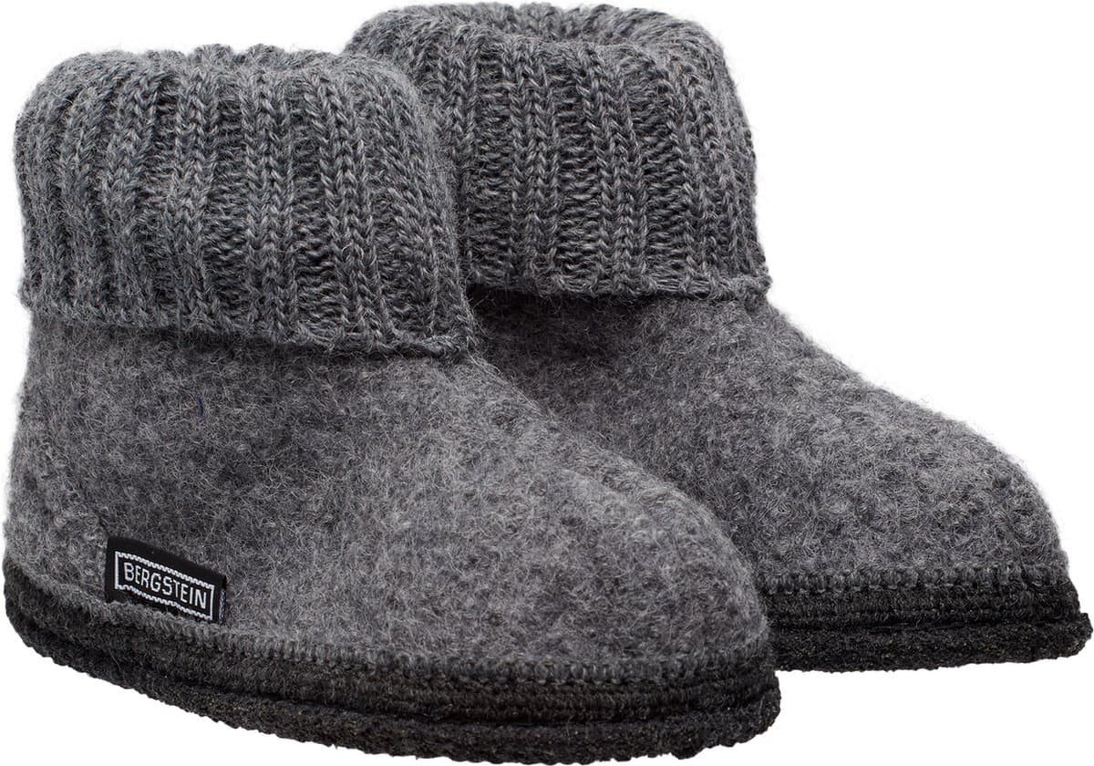 Bergstein Cozy Unisex Junior Sloffen - Grey