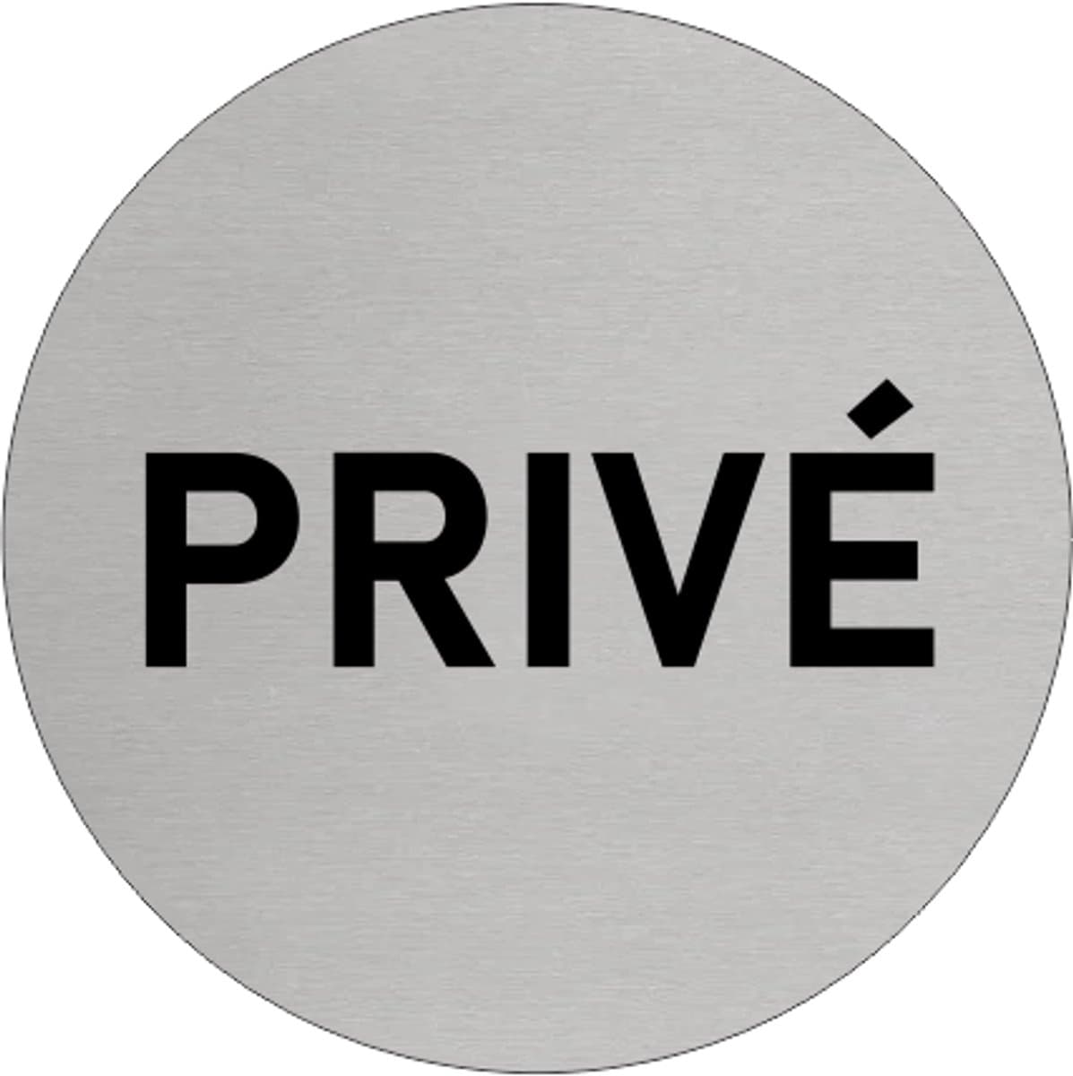CombiCraft Aluminium deurbordje 'Privé' Ø75 mm met 3M-tape