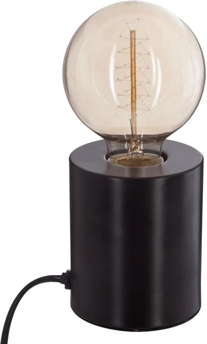 Atmosphera Saba Tafellamp - Zwart, 10,5 cm