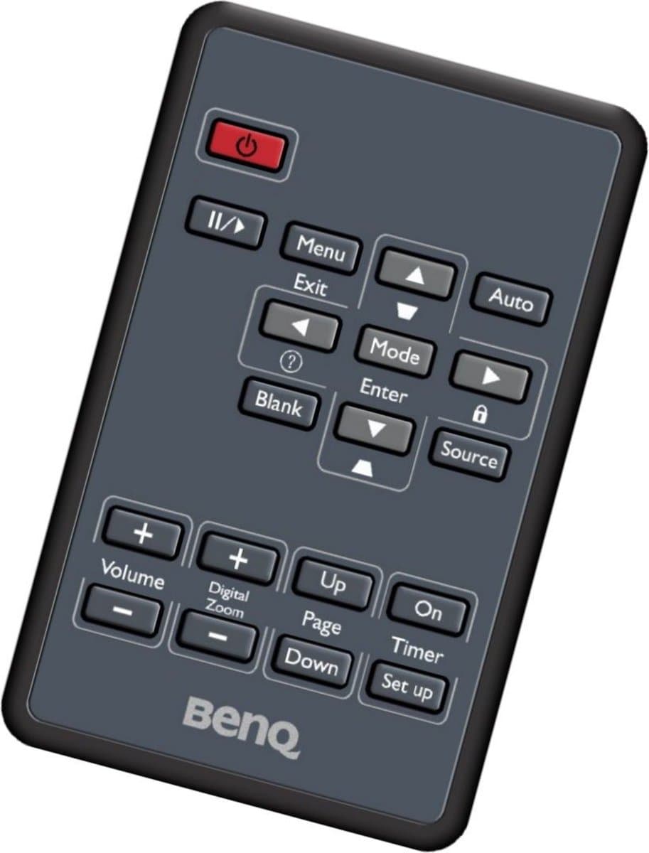 Afstandsbediening geschikt voor de BENQ MP523 beamer, vervangt 5F.26J1K.271 / 5J.J3S06.001 / 5J.J5206.001 / 5J.J5R06.011