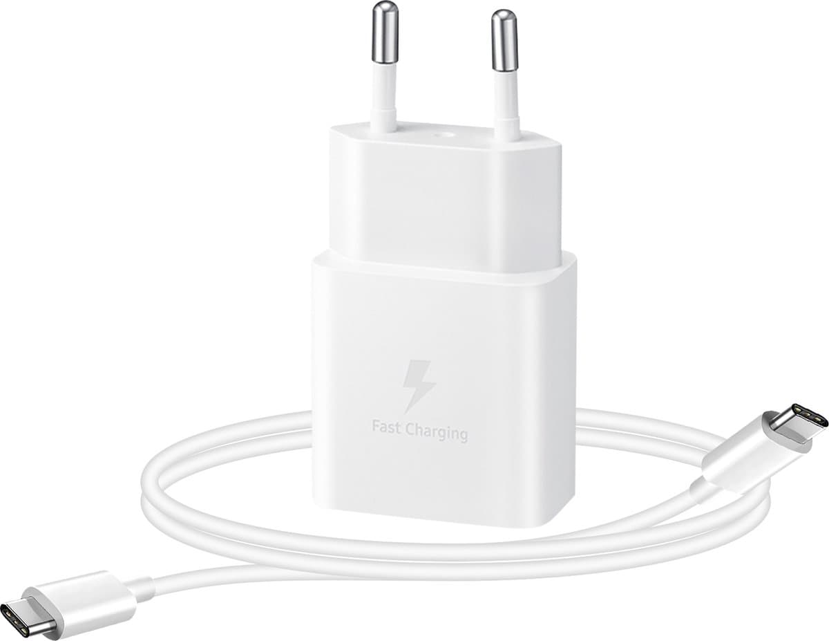Samsung USB-C adapter met kabel - 15 W - 1 m - wit