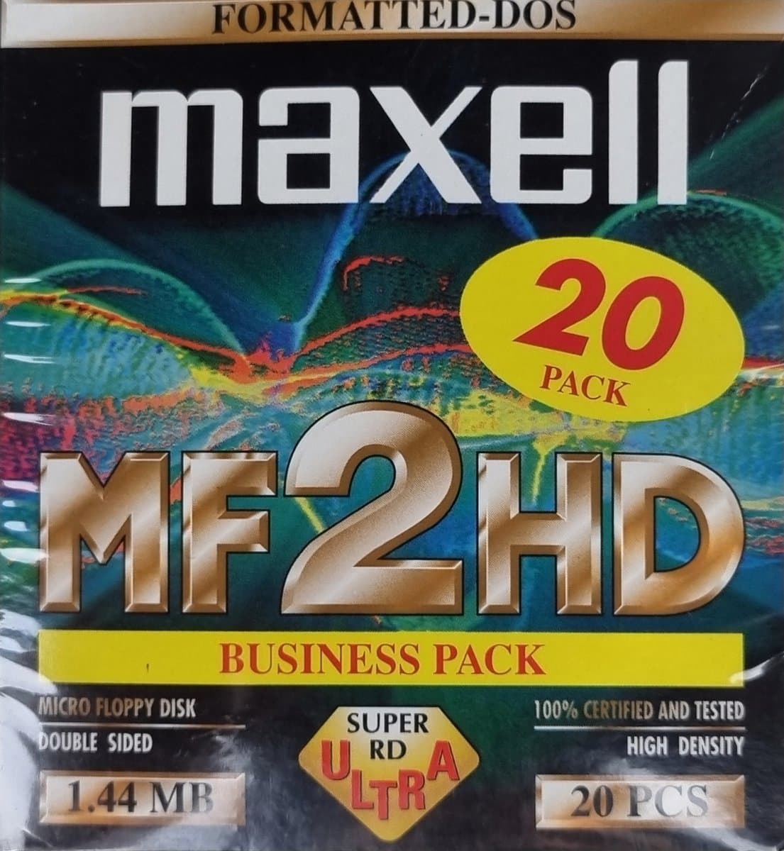 Businesspack(20) Maxell High Density High Capacity 3.5 inch diskettes 1.44 MB MF2HD