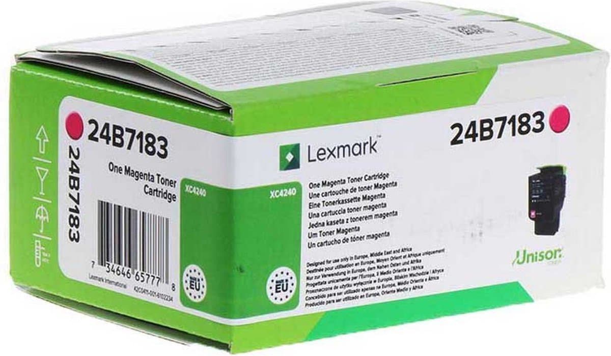 Lexmark 24B7183 tonercartridge 1 stuk(s) Origineel Magenta