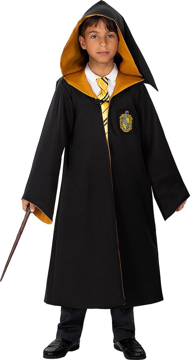 FUNIDELIA Replica Hufflepuff Badjas Voor Diamond Edition - Maat: 107 - 113 cm