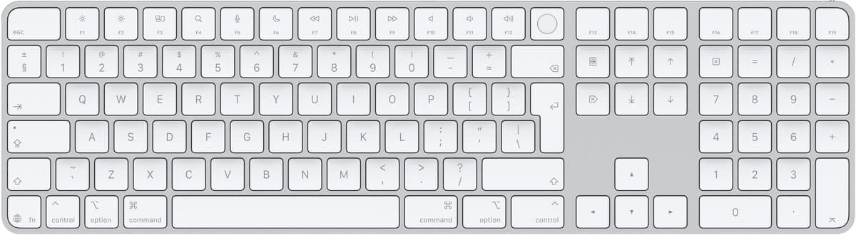 Apple Magisch toetsenbord met Touch ID en numeriek toetsenblok