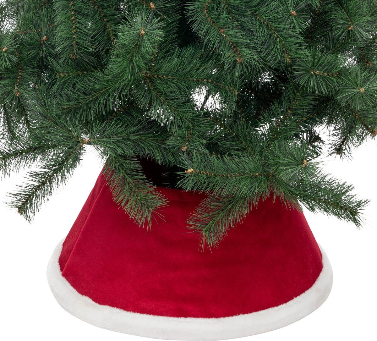Feeric kerstboomrok - rood&wit, 56 cm