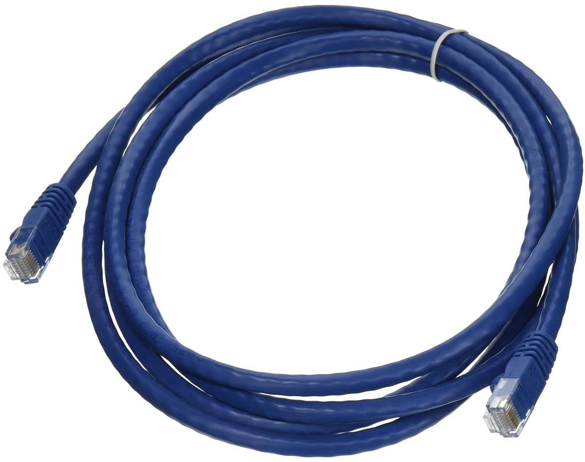 Ethernetkabel CAT6 - Netwerkkabel LAN - Internet Verbinding - Vergulde Connectoren - 7 voet - blauw