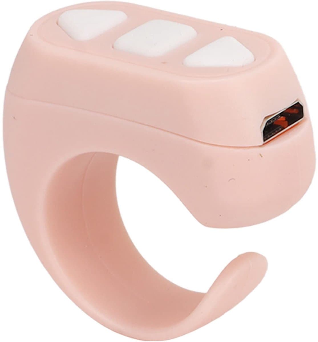 Dailygoods - Dailygoody - Bluetooth Remote Control Page Turner - Bluetooth Video Ring Controller - Roze - Ideaal voor TikTok en presentaties - Geschikt voor iOS en