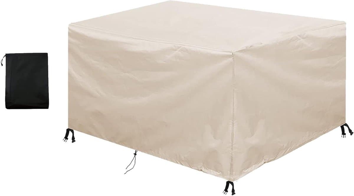 Garden Furniture Cover 213x132x72cm Cover Garden Furniture 420D Oxford Fabric Protective Cover Garden Furniture, Patio Furniture Cover Waterproof Windproof UV Resistant Cover for Seating Sets Garden Tables Furniture Sets