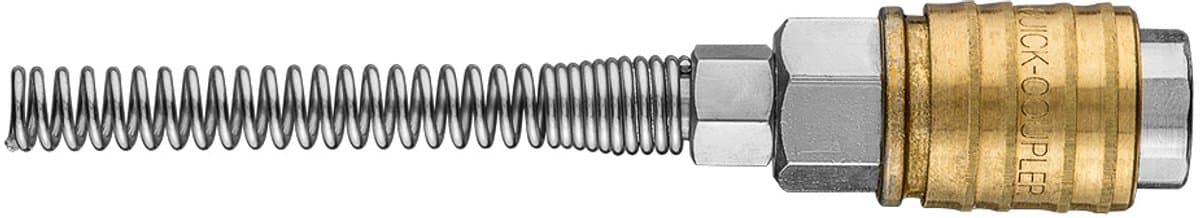 NEO Serie - Snelkoppeling voor Compressor - Roestvrij Stalen en Messing - 4 x 6 mm