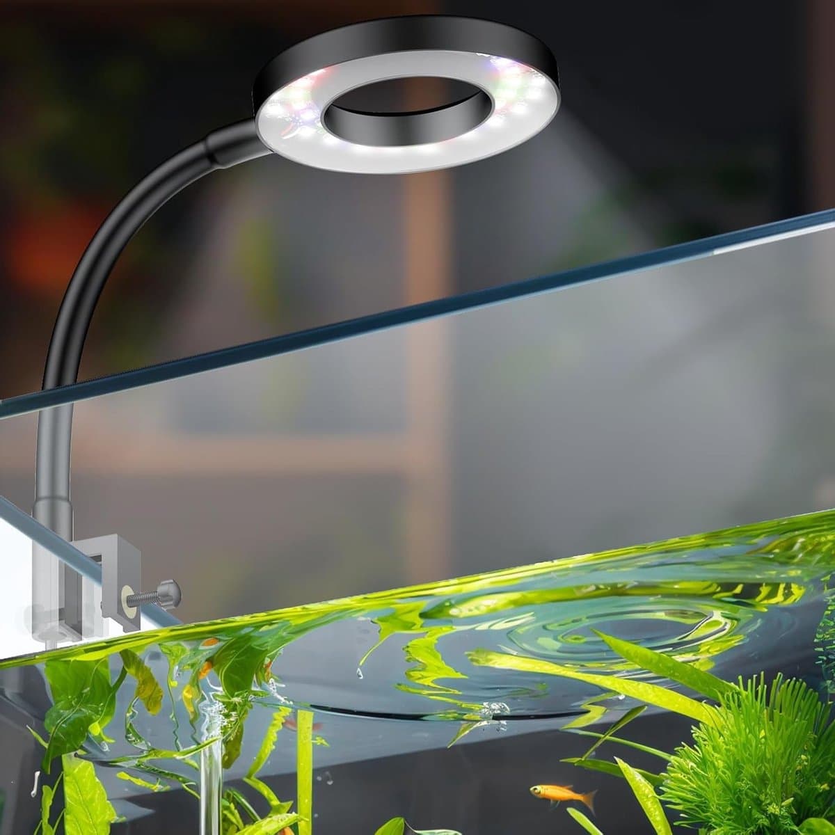 LED Aquarium Lamp voor 3.8 tot 38L Visbakken - Dimbare Volledige Spectrum Licht met Timer en USB Aansluiting voor Helder en Gezond Waterleven