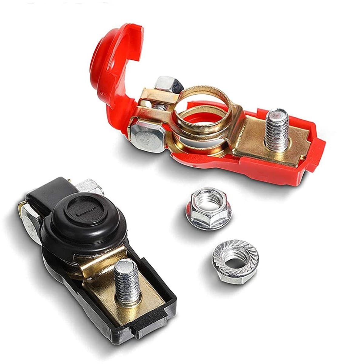 Dailygoods - Dailygoody - Auto-accuklemklemconnector - Betrouwbare verbinding - Universeel formaat - Accuklemmen Poolschroefklemverbinding - Hoogwaardige mate