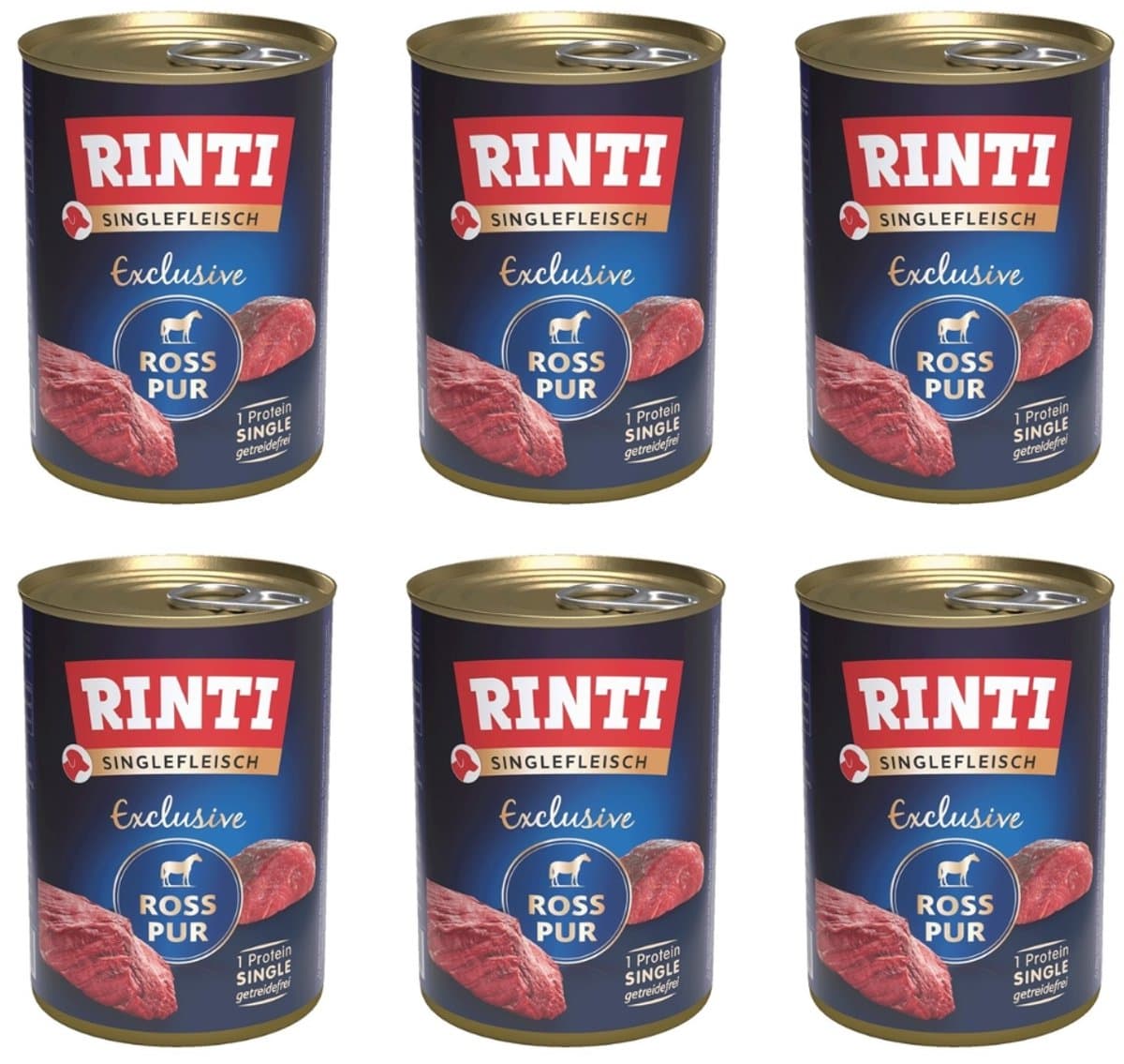 Rinti Singlefleisch Exclusive - Hondenvoer - Hondenvoer uit 1 Eiwitbron - Graanvrij - Hypoallergeen