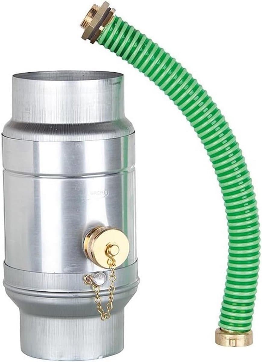 Regenwaterverzamelaar - Wateropslag Tank - Tuin Bewateren - Ingebouwd Niveau - DN76 - Metaal