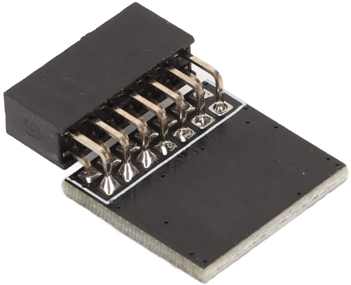 Dailygoody - TPM2.0-module - Beveiligingsmodule - Ingebouwde geheugenmodule - Zwart - Compatibel met Z590 en Z490 - Voor pc en laptops - 14-pins ontwerp