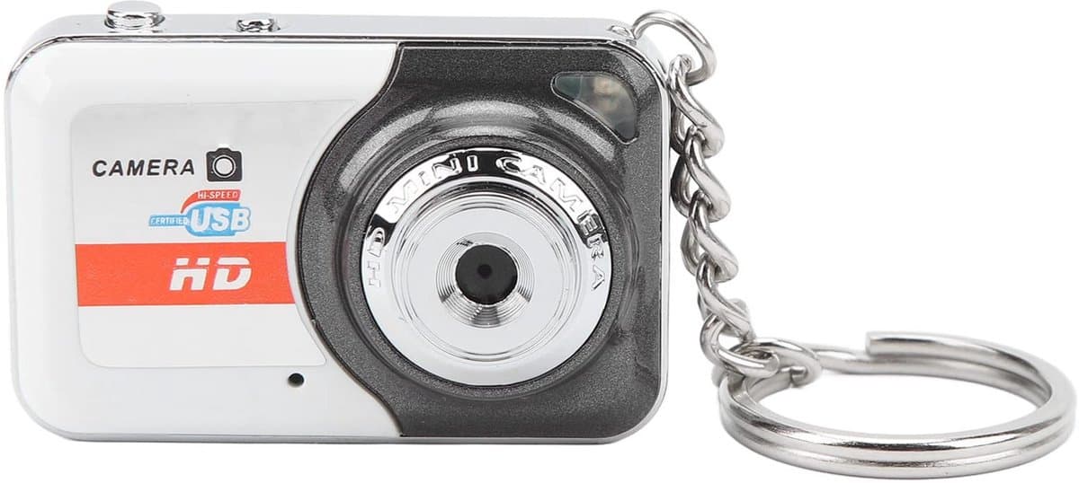 Dailygoody - Micro-minicamera - Kleine Speelgoedcamera - HD-video's en Foto's Maken - Zilver grijs - Perfect voor Kinderen - Mini-formaat voor Gemak