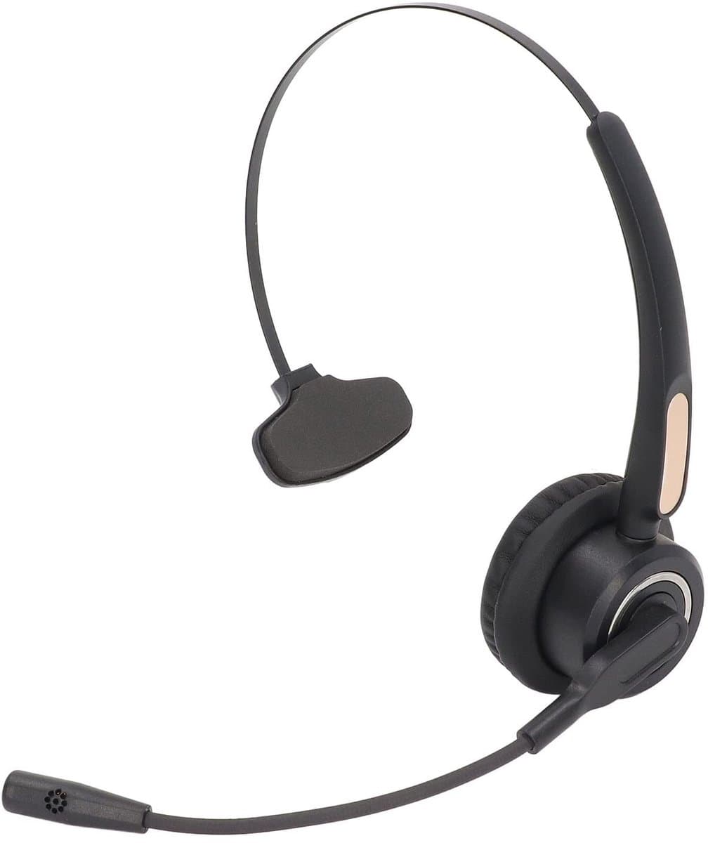 Dailygoody - Bluetooth-headset - Ruisonderdrukkende headset - Verstelbare microfoon - Draadloze headset - Geschikt voor computer en callcenters - Enke