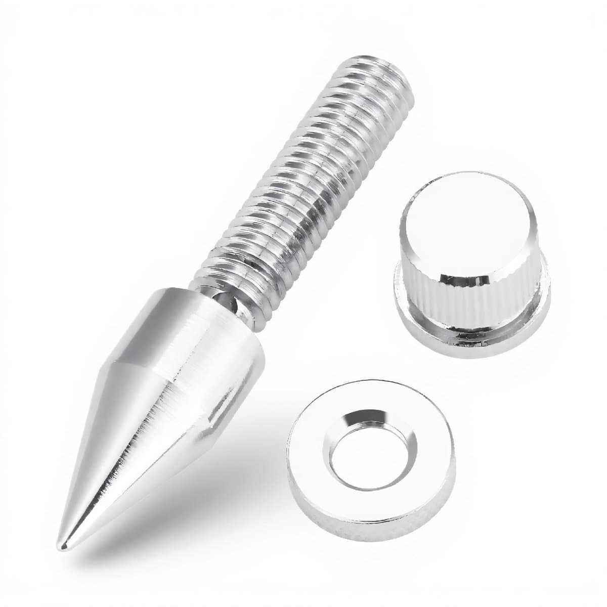 VT Goods - Luidspreker Spike - Schokbestendige Spikes - Antikras Design - Zilver - Hoogte Fijnafstelling - Stabiliteit en Geluidskwaliteit - Geschik..