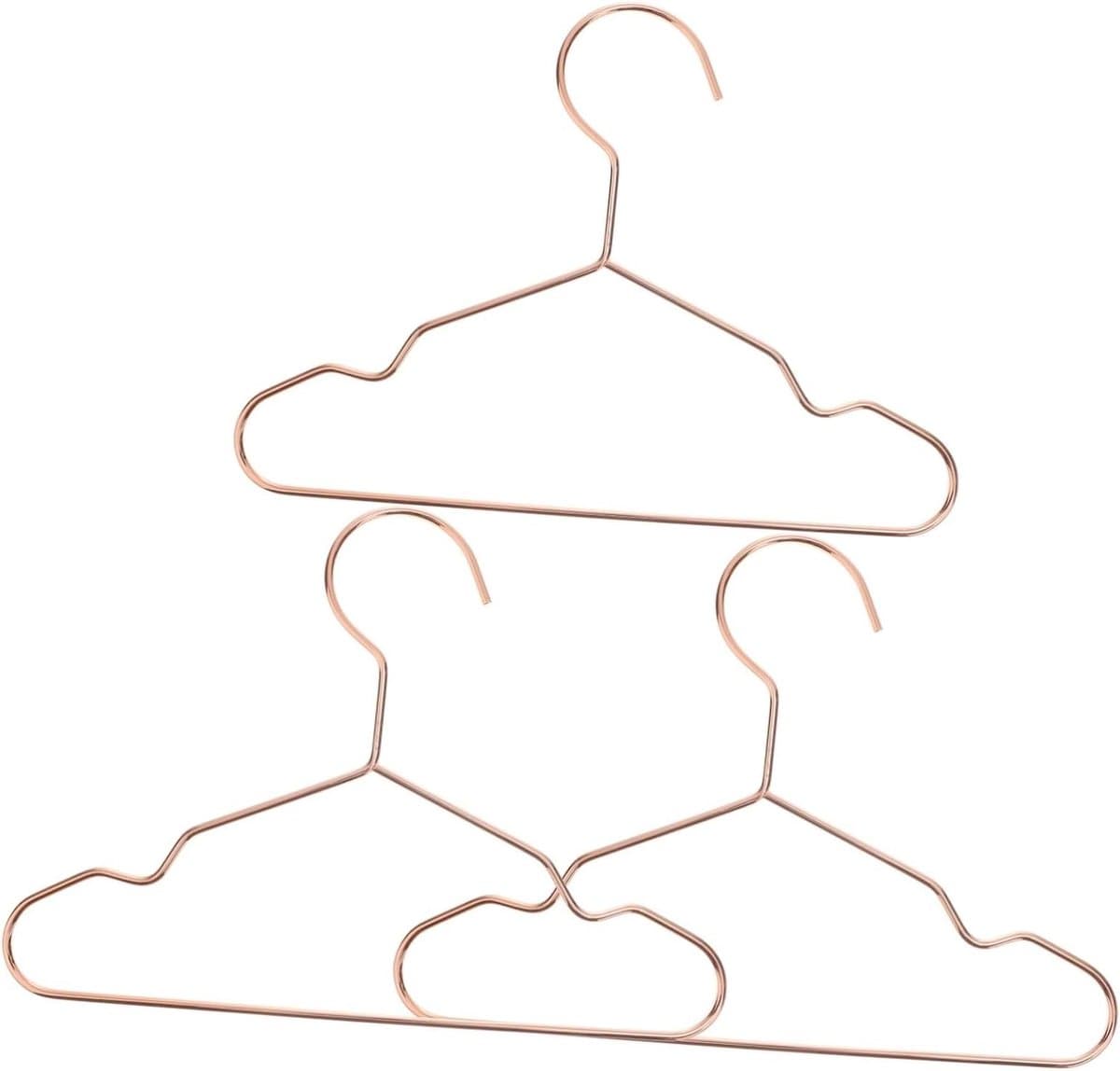 Huisdier Kledinghangers - Baby Hangers - Kleding Organiseren - Sterke IJzeren Structuur - 23x17cm - Goud