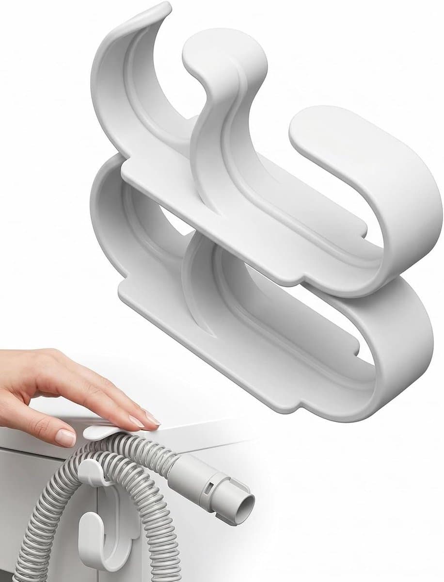 Slanghouder - Slanghaken - Stabiliteit Verbeteren - Anti-wirwar - 2 stuks - Wit