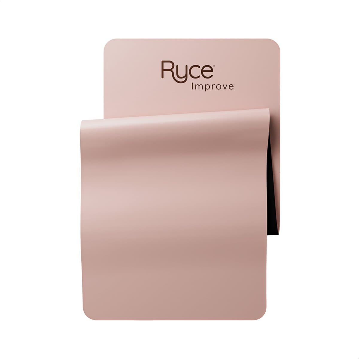 Ryce® Yogamat - PU Rubber - Pilates - Fitness - Anti Slip - Extra Dik - 183x68x0,5 cm - Donker Roze
