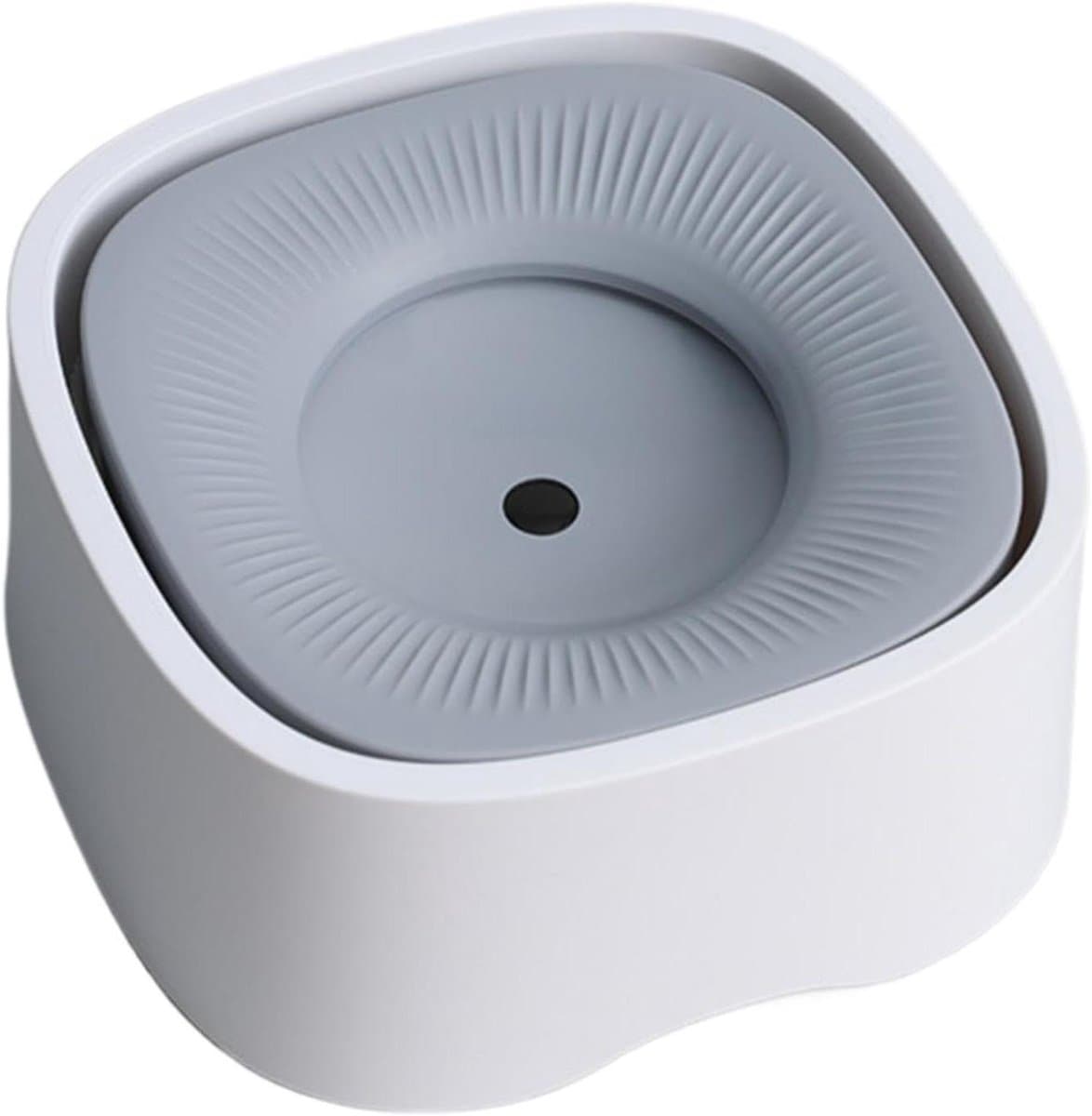 Hond Drinkbak - Morsvrije Bak - Schoon Huis - Preventief Kantelen - 20.8 cm - Wit