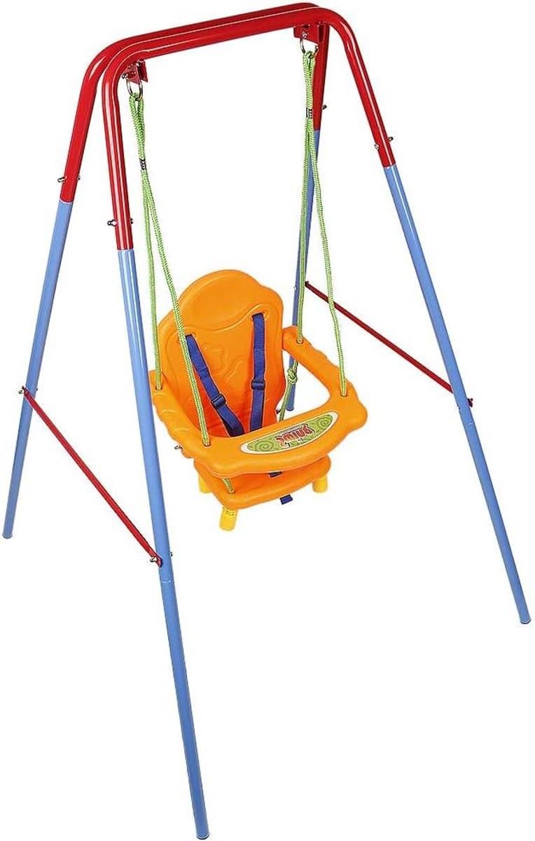 Babyschommel - Schommelstoel peuter - Buiten spelen - 3-in-1 ontwerp - 107 x 96 x 131 cm - Multicolor