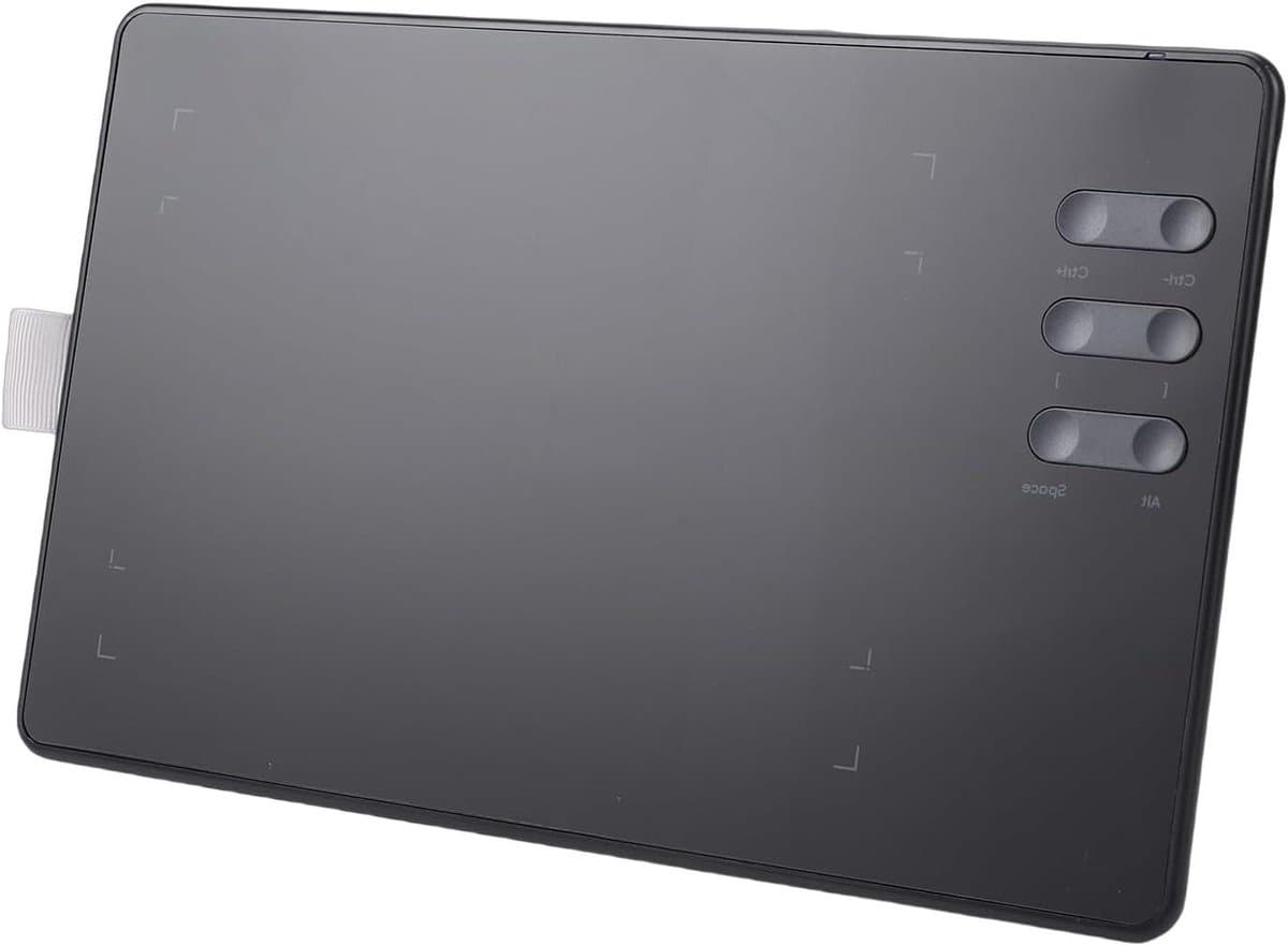 Grafisch Tekentablet - Tekenen Pad - Digitaal Tekenen - 16384 Drukgevoeligheid - 4.49 x 6.81 Inch - Zwart