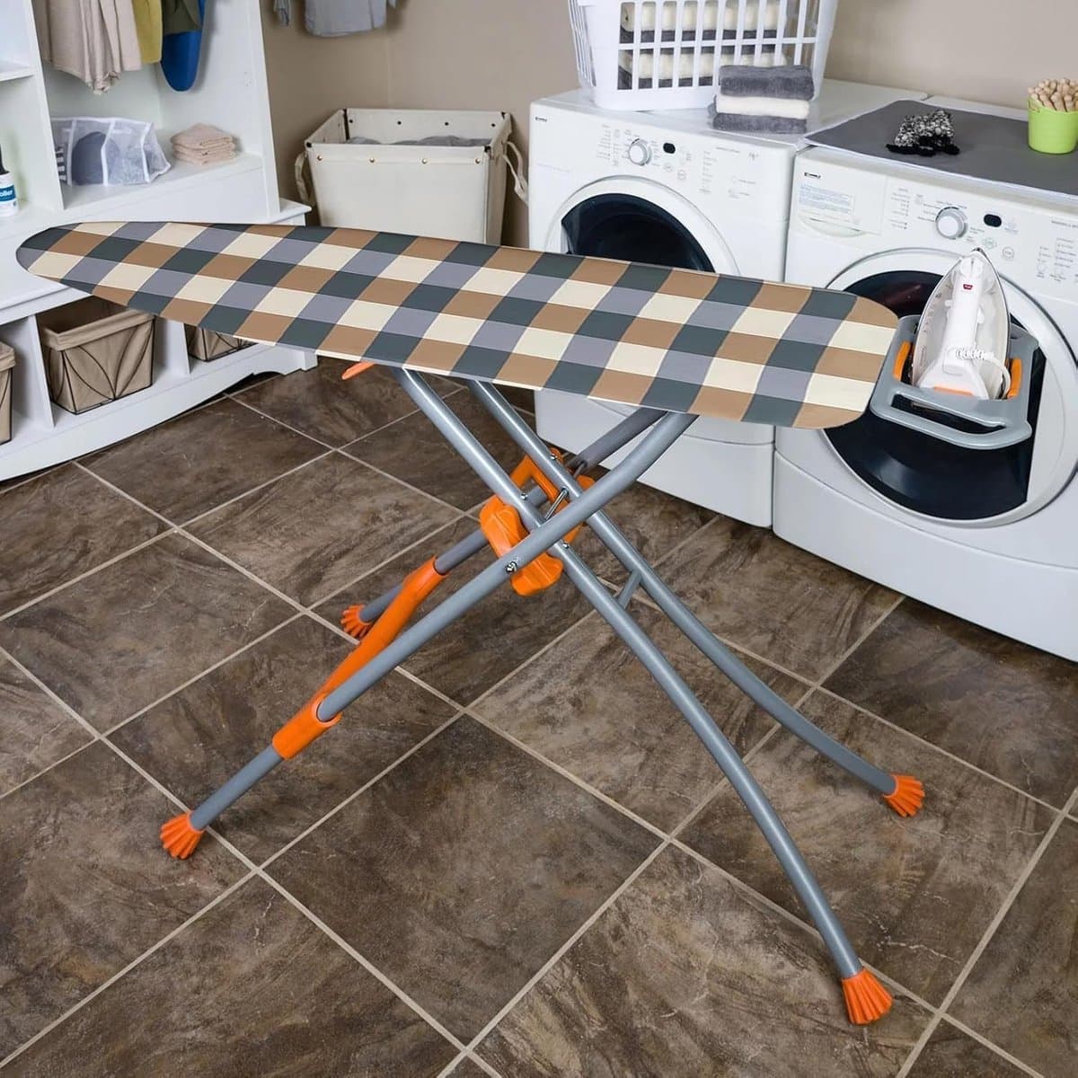 Strijkplankhoes - Strijkkussen Tafelblad - Kleding Strijken - Hitte Reflecterend - Universeel Verstelbaar - Grijs