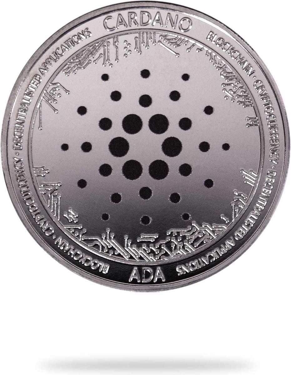 CHPN - Cardano coin - ADA - Munt - ADA koers - COINS - Altcoins - Zilverkleurig - Cryptotoken - Token - Cardano munt - Crypto - Crypto cadeau