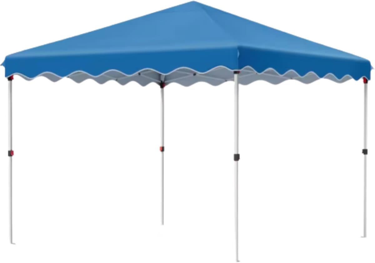 Gazebo - Pergola - paviljoen - Partytent - Strandtent - Voor Terras, Feest en Achtertuin - 3x3m - Blauw