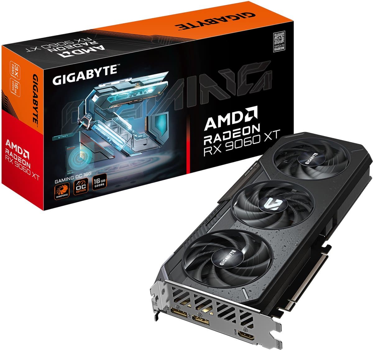 GIGABYTE Radeon RX 9060 XT GAMING OC 16G AMD 16 GB GDDR6