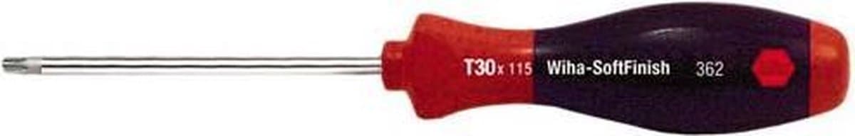 Wiha Schroevendraaier SoftFinish TORX® Tamper Resistant met ronde schacht T25H x 100mm - 01303