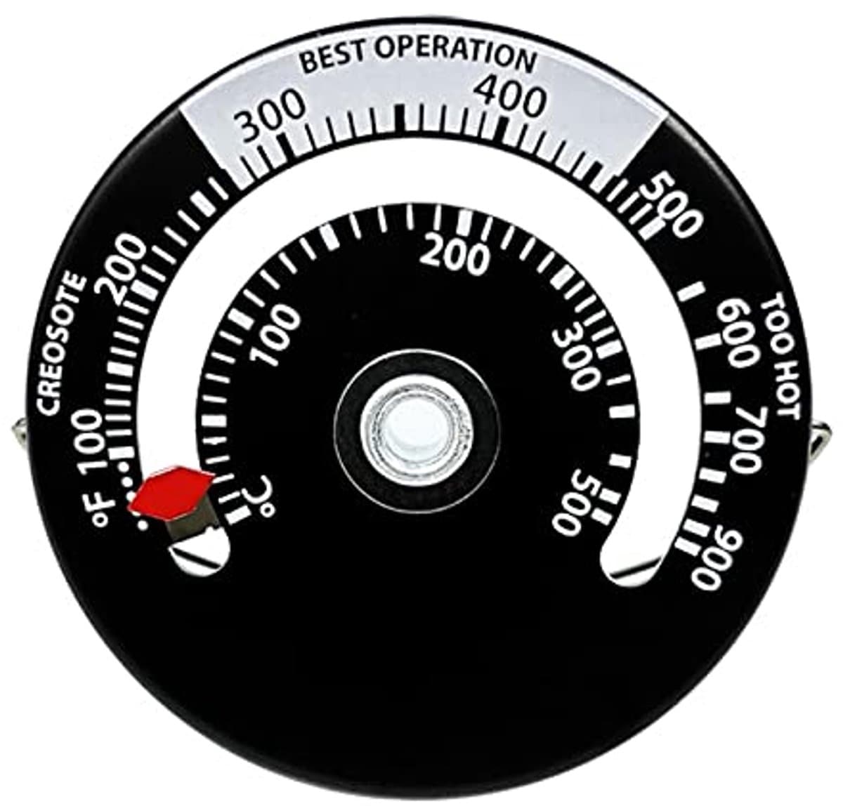 Magnetische kachelthermometer voor houtkachels - Temperatuurmonitor voor rookkanaal
