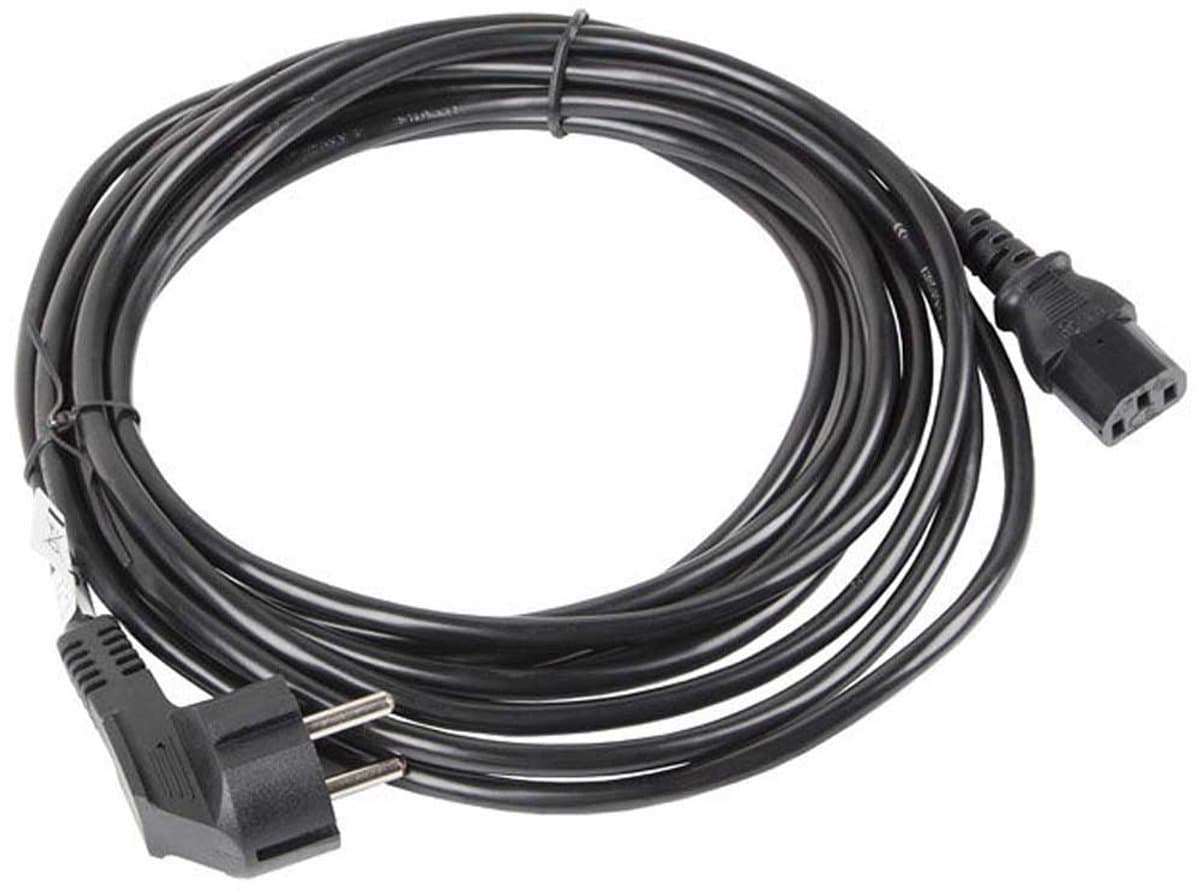 Lanberg Cee 7/7 Naar Iec 320 C13 10M Vde-Voedingskabel Voor Laadstation