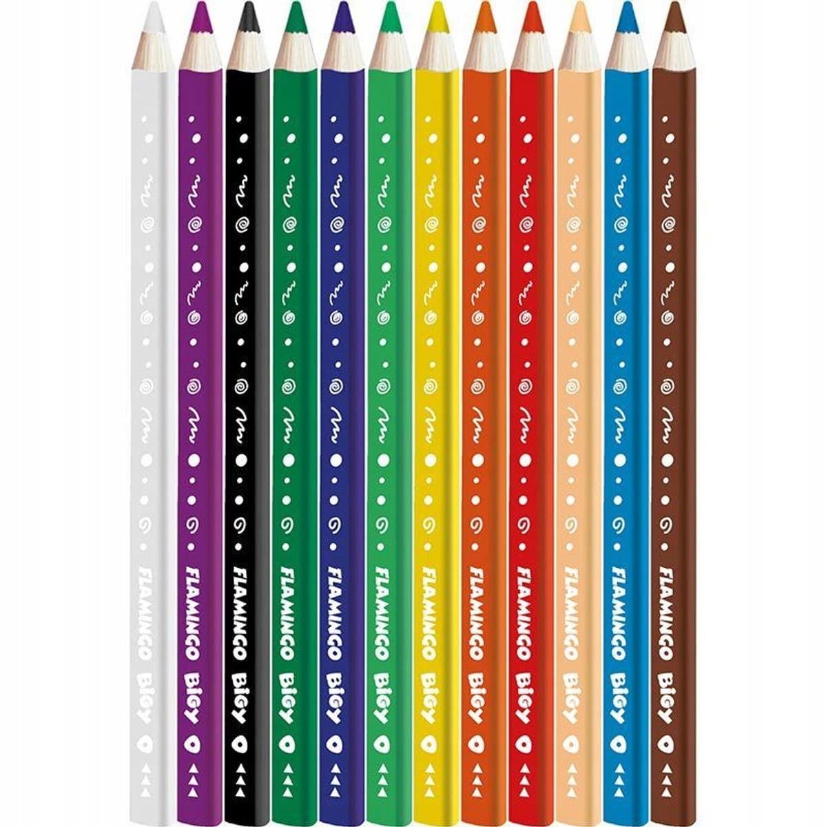 Titanum Jumbo Kleurpotloden 12 stuks - Ergonomische & Levendige Kleuren