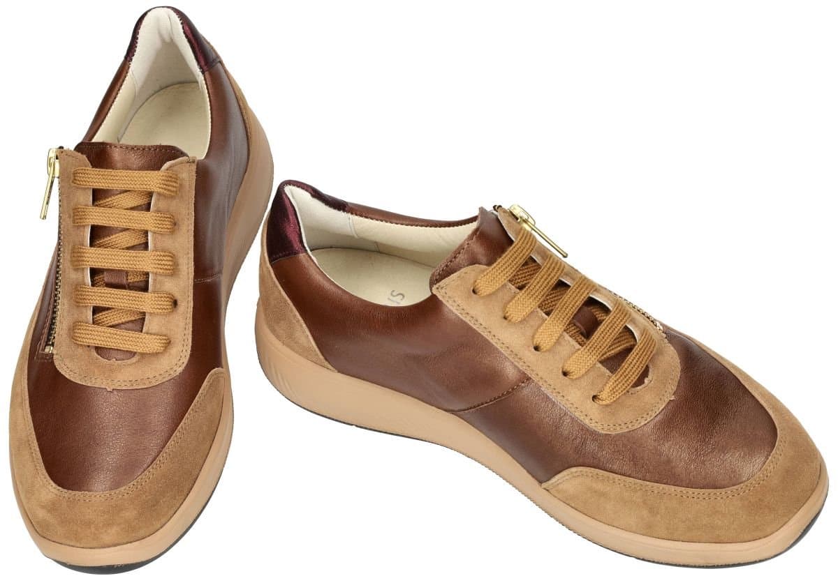 Solidus -Dames - bruin - sneakers - maat 40.5