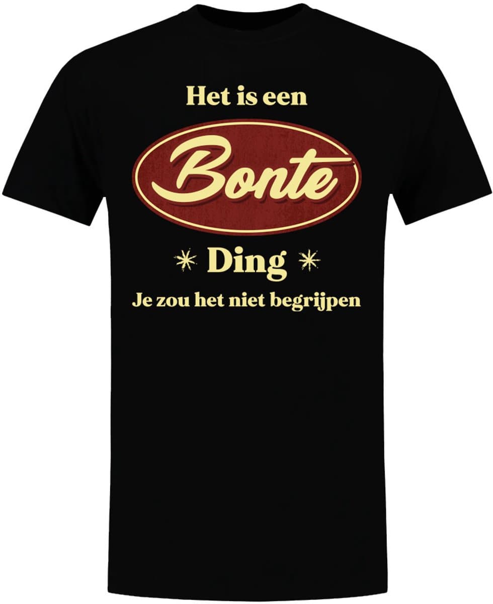 Het is een Bonte ding - unisex - verjaardag - shirt - jarig - gepersonaliseerd - moederdag - vaderdag