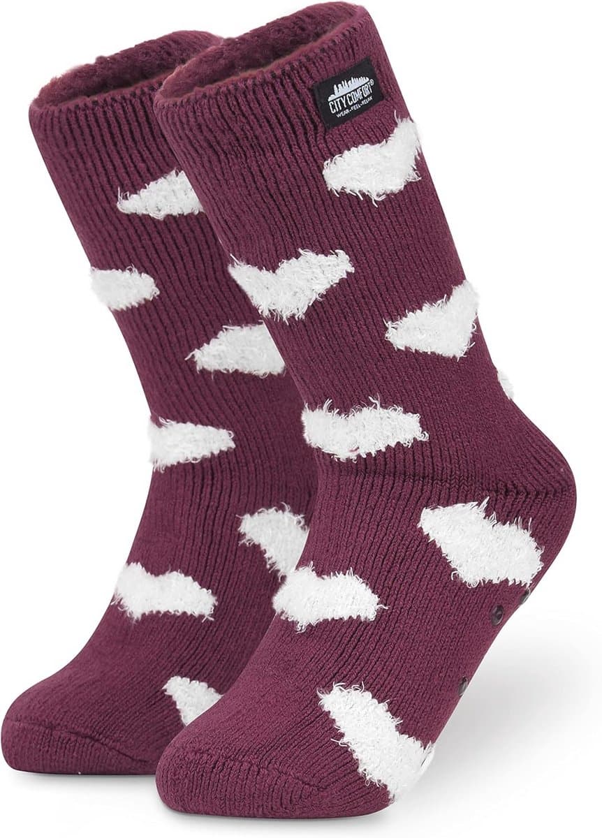 Fluffy Slippers voor Dames en Tieners - Warme Fleece Sokken met Antislip