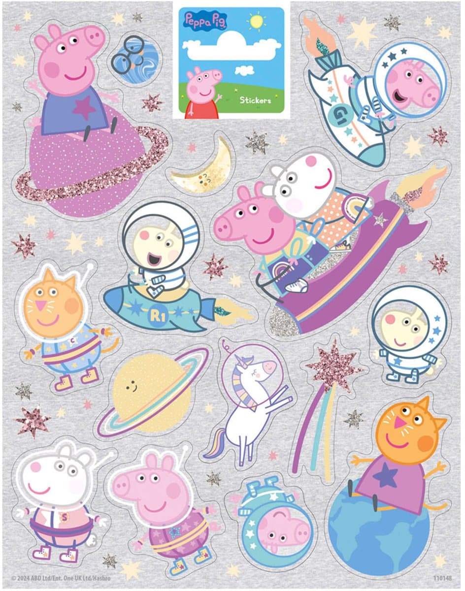 Stickervel Groot Peppa Pig