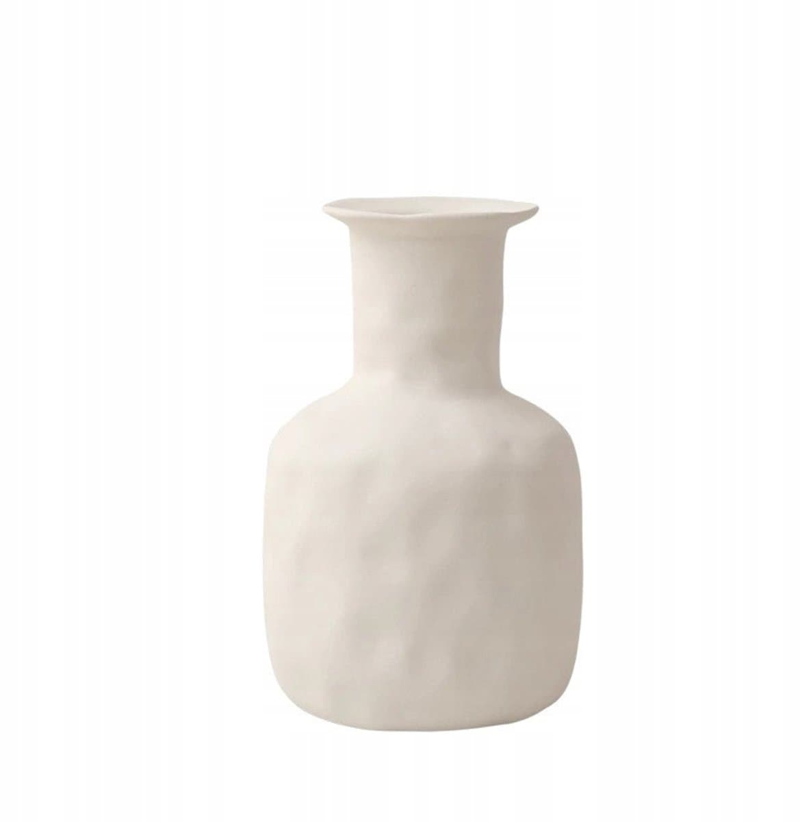 Minimalistische Keramische Vaas Wit 20,5 cm - Stijlvolle Woondecoratie