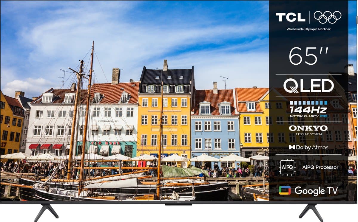 "TCL 65QLED810K tv 165,1 cm (65"") 4K Ultra HD Smart TV Zwart 350 cd/m_ - Smart TV"