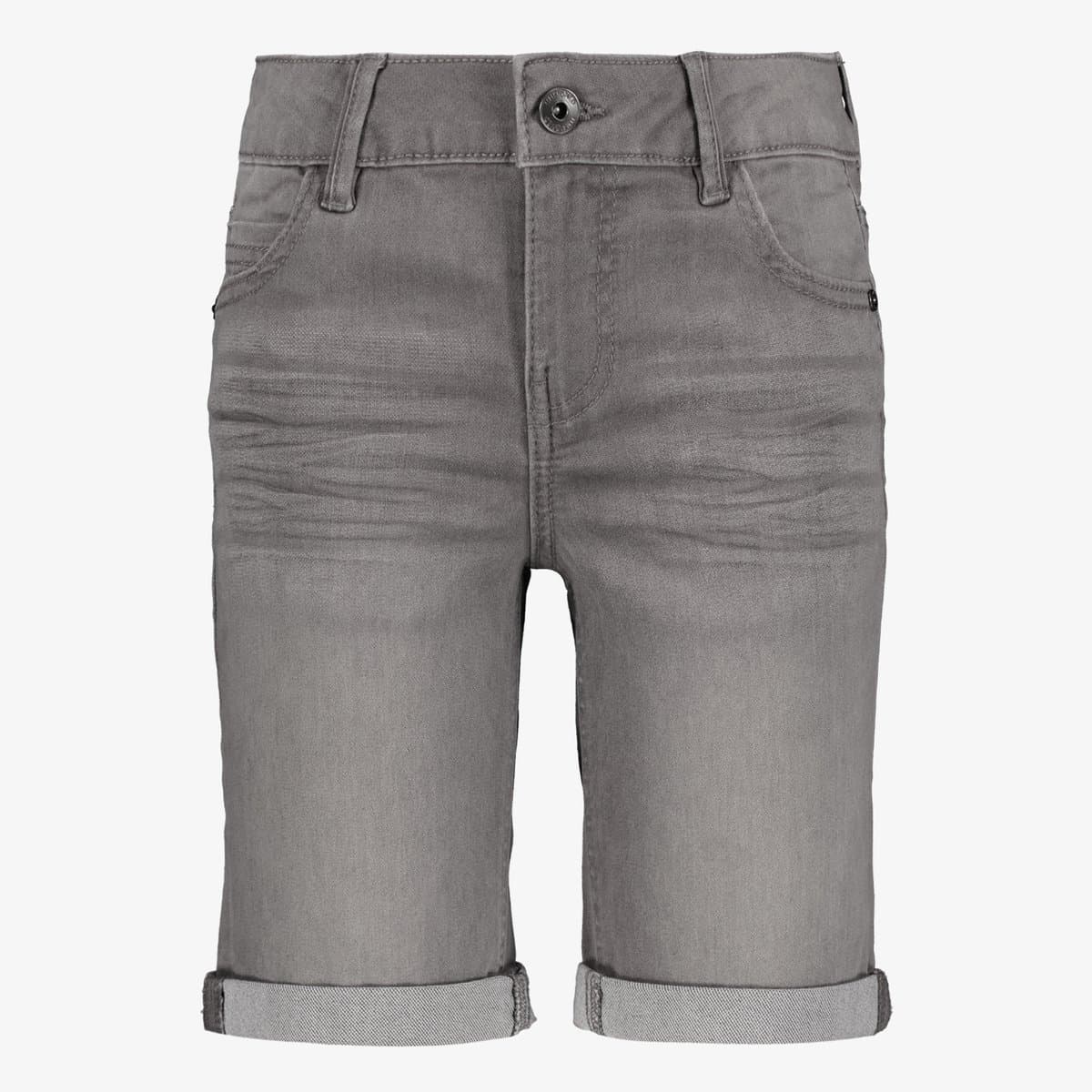 Unsigned jongens denim short grijs - Maat 110